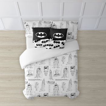 COTTON ARTean Saco nordico con Relleno AVIONCITOS para Cama 90 x 190/200 +  1 Funda de Almohada. Saco Unido a la Bajera con Cremallera. con Relleno