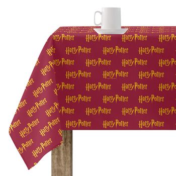 Mantel Resinado Antimanchas Harry Potter Basic 5 Red / 140x140 Cm