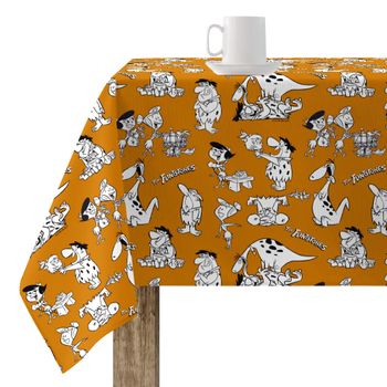 Mantel Resinado Antimanchas The Flintstones / 300x140 Cm