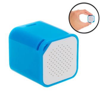 Mini Altavoz Bluetooth Dam Cúbico Con Manos Libres 2x2x2 Cm. Color: Azul