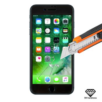 Tempered Glass Dam  Con Bordes A Color Ip7 Plus / 8 Plus 715 Cm. Color: Negro