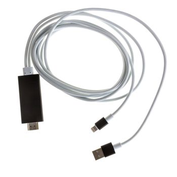 Cable Hdmi Dam Para Iphone/ipad Lightning 8 Pins 7x1x13 Cm. Color: Negro