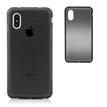 Carcasa Dam  Tpu Transparente Con Color Iphone X 7x1x14 Cm. Color: Negro