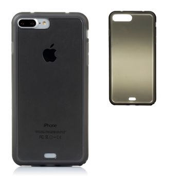 Carcasa Dam  Tpu Transparente Con Color Ip 7 Plus / Ip8 Plus 815 Cm. Color: Negro