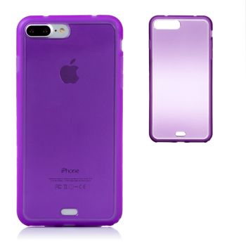 Carcasa Dam Tpu Transparente Con Color Ip 7 Plus / Ip8 Plus 815 Cm. Color: Morado