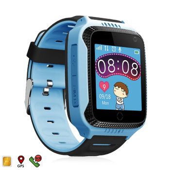 Smartwatch Dam Gps Especial Para Niños, Con Cámara, Función De Rastreo, Llamadas Sos Y Recepción De Llamada. 3x1x5 Cm. Color: Azul