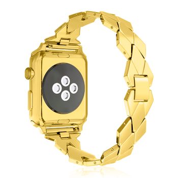 Correa Dam De Metal Compatible Apple Watch 38/40/41mm 17x1x0,3 Cm. Color: Oro