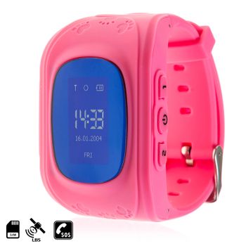 Smartwatch Dam Lbs Especial Para Niños, Con Función De Rastreo, Llamadas Sos Y Recepción De Llamada 3x5x5 Cm. Color: Rosa