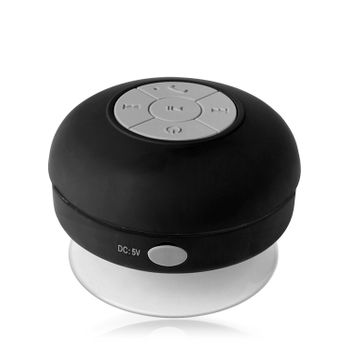 Altavoz Dam Rariax Bluetooth Con Ventosa, Resistente A Salpicaduras De Agua, Especial Ducha 8,5x5,5x5,5 Cm. Color: Negro