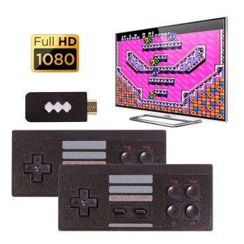 Consola De Videojuegos Retro Full Hd1080p, Con 2 Mandos Inalámbricos, Incluye 620 Juegos