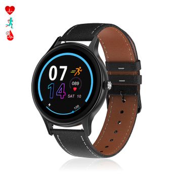 Smartwatch Dam  Dt66 Con Monitor De Tensión Y Oxígeno En Sangre. Varios Modos Deportivos. Notificaciones Para Ios Y Android. 38x1x48 Cm. Color: Negro