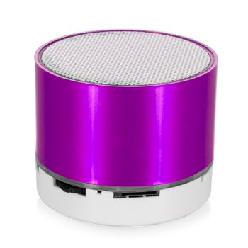 Altavoz Dam Compacto Viancos Bluetooth 3.0 De 3w, Con Luz Led, Manos Libres Y Radio Fm. 6,2x6,2x5 Cm. Color: Fucsia