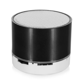 Altavoz Dam Compacto Viancos Bluetooth 3.0 De 3w, Con Luz Led, Manos Libres Y Radio Fm. 6,2x6,2x5 Cm. Color: Negro