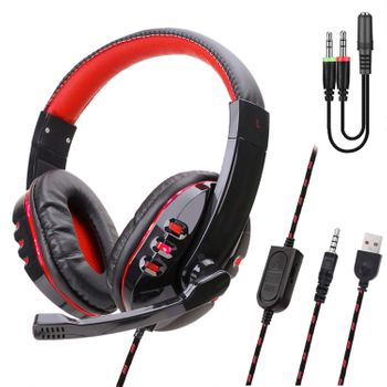Headset Sy733mv , Auriculares Gaming Con Micro, Conexión Minijack, Compatible