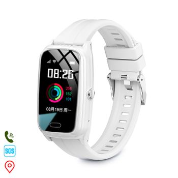 Smartwatch Dam 4g D9w-xt Localizador Lbs, Wifi Y Llamadas. Con Termómetro, Monitor Cardiaco Y Podómetro. 3,4x1,5x5,4 Cm. Color: Blanco