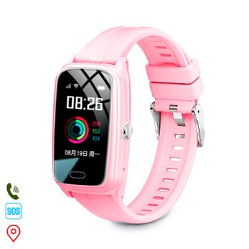 Smartwatch Dam  4g D9w-xt Localizador Lbs, Wifi Y Llamadas. Con Termómetro, Monitor Cardiaco Y Podómetro. 3,4x1,5x5,4 Cm. Color: Rosa Claro