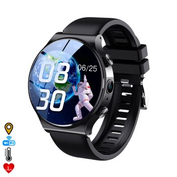 Smartwatch Dam D12w-xt  4g Localizador Lbs + Wifi. Con Termómetro, Monitor Cardiaco, Tensión Y Oxígeno En Sangre. 3,8x1,5x5,3 Cm. Color: Negro