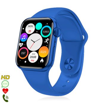 Smartwatch Dam  Aw20 Con Notificaciones De Redes Sociales, Modos Deportivos, Monitor Cardiaco Y Oxígeno En Sangre. 3,8x1,2x4,1 Cm. Color: Azul