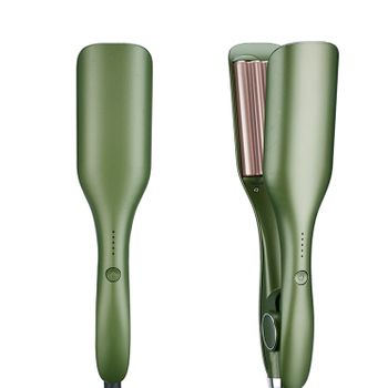 Moldeador De Pelo Dam Rz005. 80w. Temperatura De 130 A 210 Grados. 6x5x25 Cm. Color: Verde