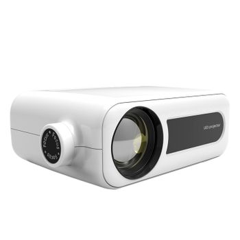 Proyector Dam Lcd Yg330 Wifi, 1024px, Duplicación De Pantalla Para Ios Y Android. Conexión Usb, Hdmi Y Av. De 35 A 200 Pulgadas, 1800 Lm. Con Mando A Distancia. 18x13x6 Cm. Color: Blanco