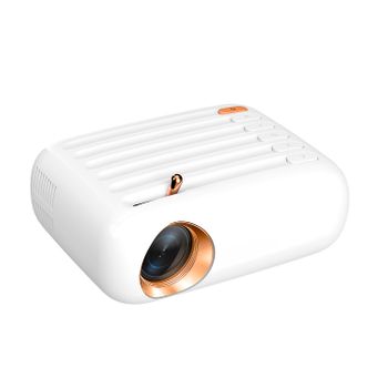 Proyector Dam B1 Wifi Lcd, Hd720p, Duplicación De Pantalla Para Ios Y Android. Usb/hdmi/av. De 32 A 176 Pulgadas, 3000lm. Con Mando A Distancia. 15,5x6,5x11,5 Cm. Color: Blanco