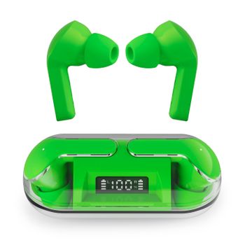 Auriculares Dam Tws Air 13 Pro. Base De Carga 200mah. 7x3x3 Cm. Color: Verde