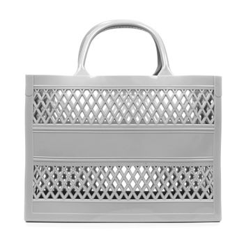 Libelulla Villalago Bolso Shopper Cesta Silicona Rígido 27x11,5x20 Cm. Color: Gris Claro