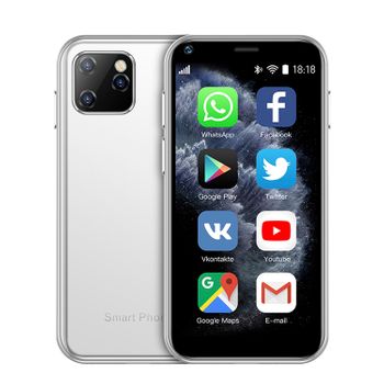 Mini Smartphone Dam Xs11 3g, Android, 1gb Ram + 8gb. Pantalla 2,5''.doble Tarjeta Sim. 4,3x0,9x8,5 Cm. Color: Blanco