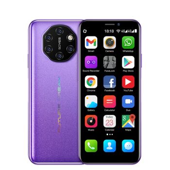 Mini Smartphone Dam S10i 4g, Android, 3gb Ram + 32gb. Pantalla 3,46''.doble Tarjeta Sim. 4,5x1,2x10,2 Cm. Color: Morado