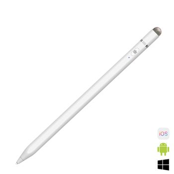 Pencil Pendam P7-c Universal. Para Ios/android/windows. Con Carga Rápida Usb-c Y Absorción Magnética. 16,5x1x1 Cm. Color: Blanco