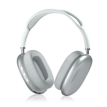 Cascos Dam P9 Inalámbricos Bluetooth, Ergonómicos. 18,5x8x20,5 Cm. Color: Blanco