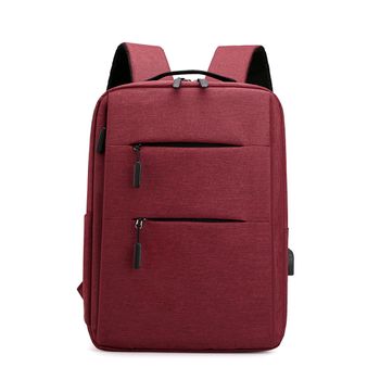 Dam Mochila Para Laptop Con Interfaz De Carga Usb. 28x12x42 Cm. Color: Rojo