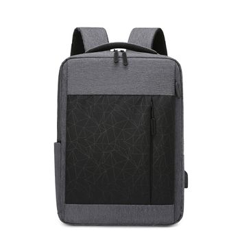 Mochila Dam Para Laptop Con Interfaz De Carga Usb. 30x11x42 Cm. Color: Gris