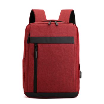 Mochila Dam Para Laptop Con Interfaz De Carga Usb. 28x11x40 Cm. Color: Rojo