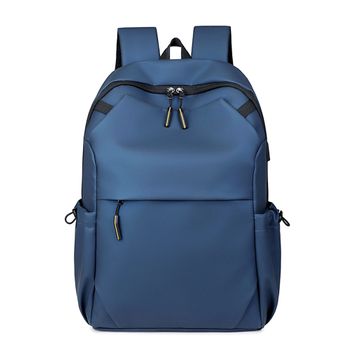 Dam Mochila Para Laptop Con Interfaz De Carga Usb 30x14x43 Cm. Color: Azul