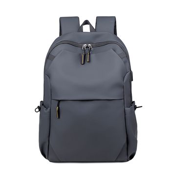 Mochila Dam Para Laptop Con Interfaz De Carga Usb 30x14x43 Cm. Color: Gris