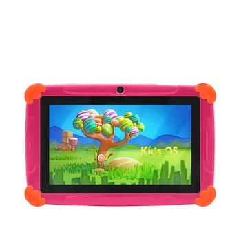 Tablet Infantil  Dam K77 Wifi. So Android 7. Pantalla 7'' 1024x600px. Mtk8321 Quad-core 1,3ghz, 1gb Ram + 8gb. Doble Cámara. 21x2x13,5 Cm. Color: Rosa