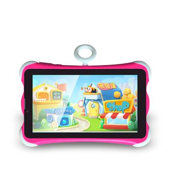 Tablet Infantil Dam K712 3g Wifi. So Android 10. Pantalla 7'' 1024x600px. Mtk 8321 Quad Core 2gb Ram + 16gb. Doble Cámara. 20x2x13,5 Cm. Color: Rosa