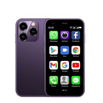 Mini Smartphone Damxs1 5 3g, Android 8.1, 2gb Ram + 16gb. Pantalla 3''.doble Tarjeta Sim. 4,5x1,2x10,2 Cm. Color: Morado