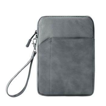 Funda Universal Dam  Para Tablet De 12 Pulgadas. De Tela Con Acolchado Grueso. Acabado Interior En Terciopelo Suave. Cierre De Cremallera. 22,3x2,5x28 Cm. Color: Gris Oscuro