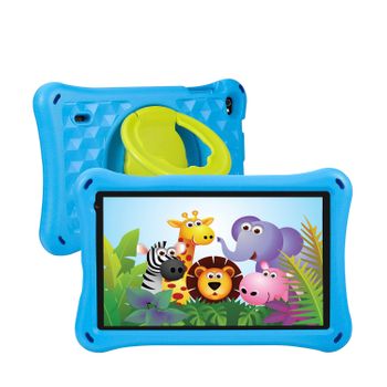 Tablet Infantil Dam K714 Wifi. So Android 11. Pantalla 7'' 1024x600px. A133 Quad Core 1,6ghz, 2gb Ram + 32gb. Doble Cámara. 22x3,4x14,8 Cm. Color: Azul