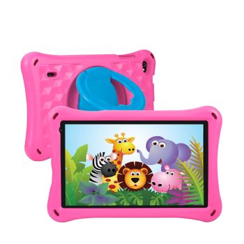 Tablet Infantil Dam K714 Wifi. So Android 11. Pantalla 7'' 1024x600px. A133 Quad Core 1,6ghz, 2gb Ram + 32gb. Doble Cámara. 22x3,4x14,8 Cm. Color: Rosa