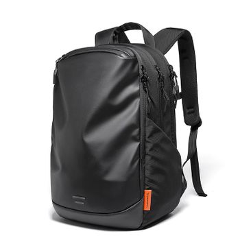 Mochila Dam Triple Compartimento Con Capa Impermeable, Bolsillo Porta Laptop 15,6 Y Para Tablet. Transpirable. 30l. 32x16x48 Cm. Color: Negro