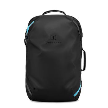 Mochila  Dam Expandible 30l/45l Multi Compartimento Con Capa Impermeable. Toma Exterior Usb. Laptop 17" + Tablet 9,7". 52x26x33 Cm. Color: Negro