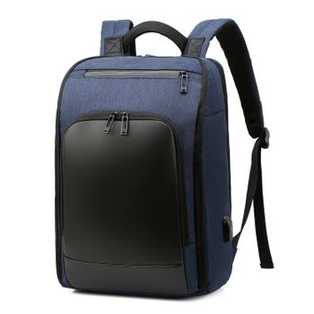 Mochila Multi Compartimento Dam, Porta Laptop 15,6". Capa Impermeable. Adaptable A Trolley. Toma Usb Externa. 28x14x41 Cm. Color: Azul