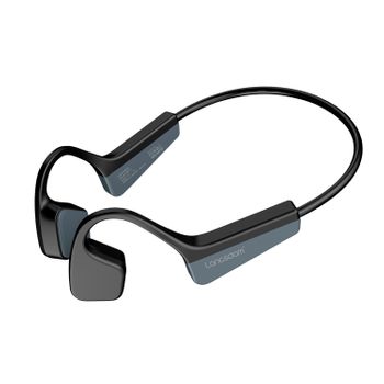 Auriculares Deportivos Dam Por Conducción Ósea, Bluetooth 5.2, Hasta 10 Horas De Batería. Máxima Comodidad, Alta Calidad De Sonido. 13,7x4,1x10,3 Cm. Color: Negro