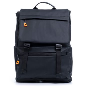 Dam Mochila Multi Compartimento, Porta Laptop 15,6". Capa Impermeable. Adaptable A Trolley. Toma Usb Externa Oculta. Repelente Al Agua. 31x14x43 Cm. Color: Negro