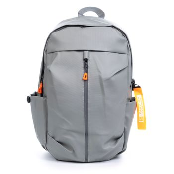 Dam Mochila Multi Compartimento, Porta Laptop 13". Capa Impermeable. Adaptable A Trolley. Toma Usb Externa. Repelente Al Agua. 31,14x15x43 Cm. Color: Gris