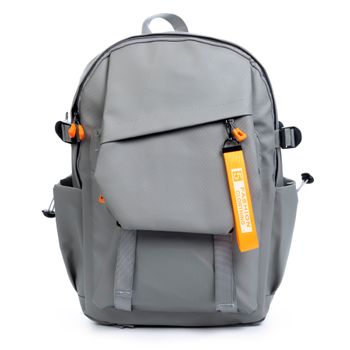 Mochila Dam Multi Compartimento, Porta Laptop 15.6". Capa Impermeable. Adaptable A Trolley. Toma Usb Externa. 31,14x15x43 Cm. Color: Gris