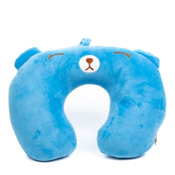 Almohada De Viaje Cervical Infantil. Extra Suave, Relleno Interior Confortable. Osito.